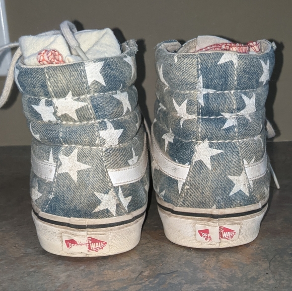 Vans Shoes Sk8 Hi Slim(washed/stars/blue) - Picture 5 of 7